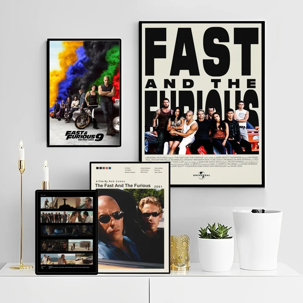 Classic Movies Fast and Furious Series Paul Walker Classic Movie HD Quality Poster Wall Art Painting Study Nordic Home Decor