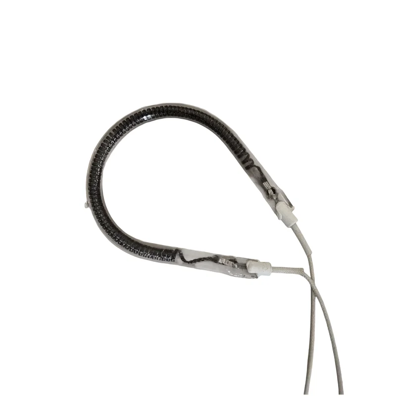 electric heater parts carbon fiber heating wire transparent glass tube 900W