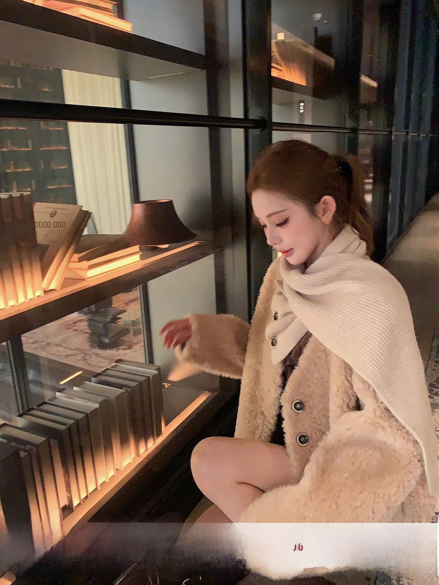 

Detachable Woolen Scarf ort Coat Women's Autumn Winter Faion Warmth Unlimited | Commute Sle Straight Tube Sweater