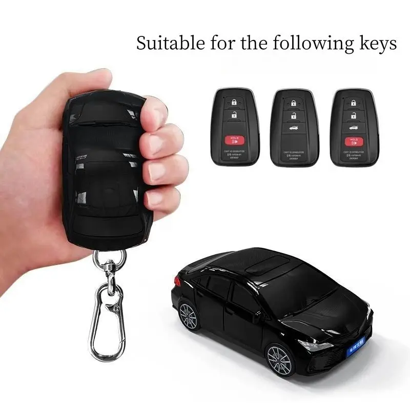 

For Toyota Corolla Key Set Protective Case Creative Gift Car Key Pack Buckle Accessories Key Cover Car Model Key Cover