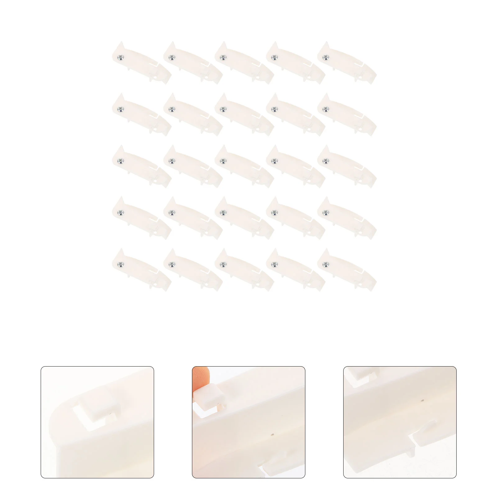 

25 Pcs Light Buckle LED Ceiling Lamp Clips Fixed Buckles for Lights Rotary Plastic Holder Fixing