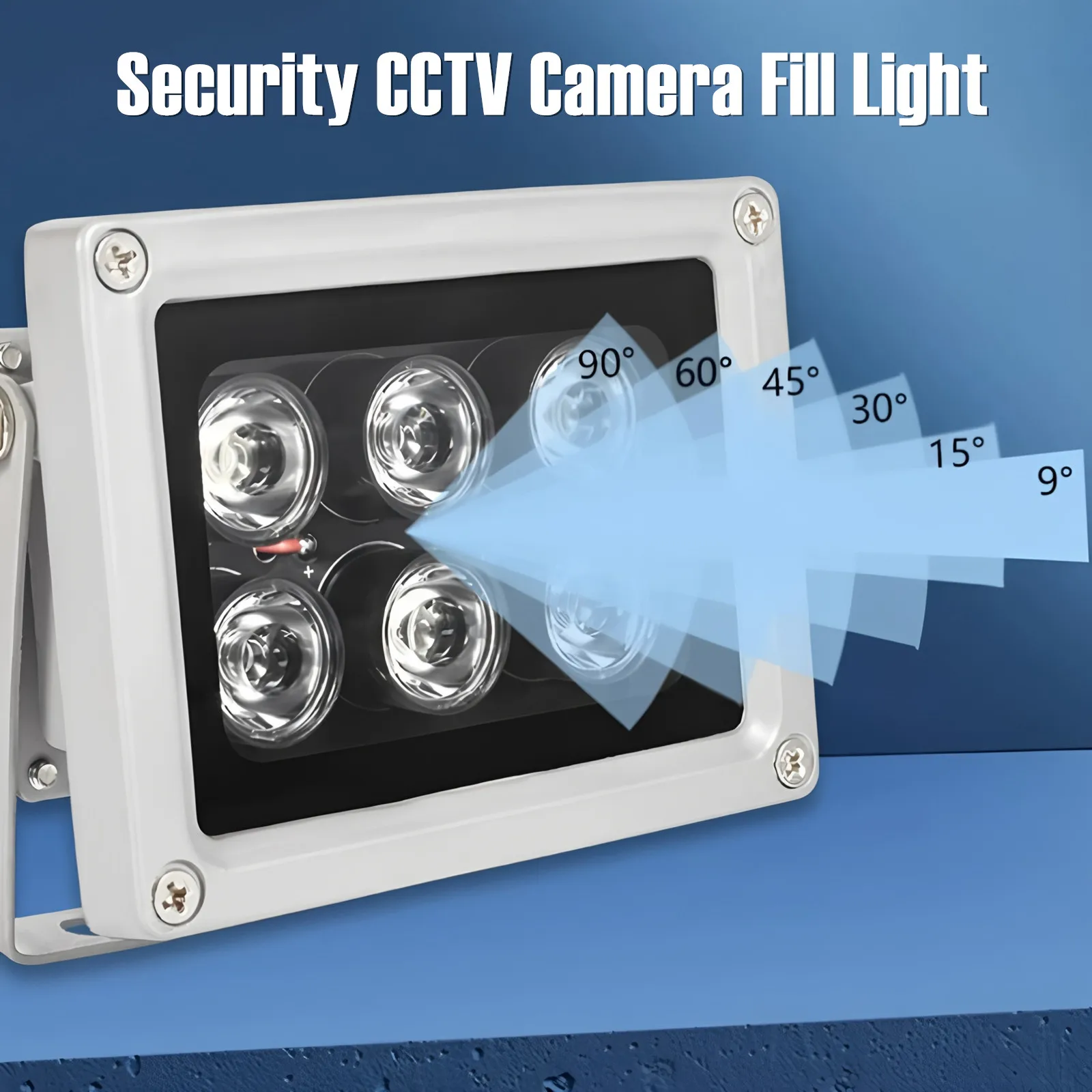 

IR Illuminator 940nm 850nm 6 Array Led IR Lights Infrared Illuminator Waterproof Night Vision Security CCTV Camera Fill Light