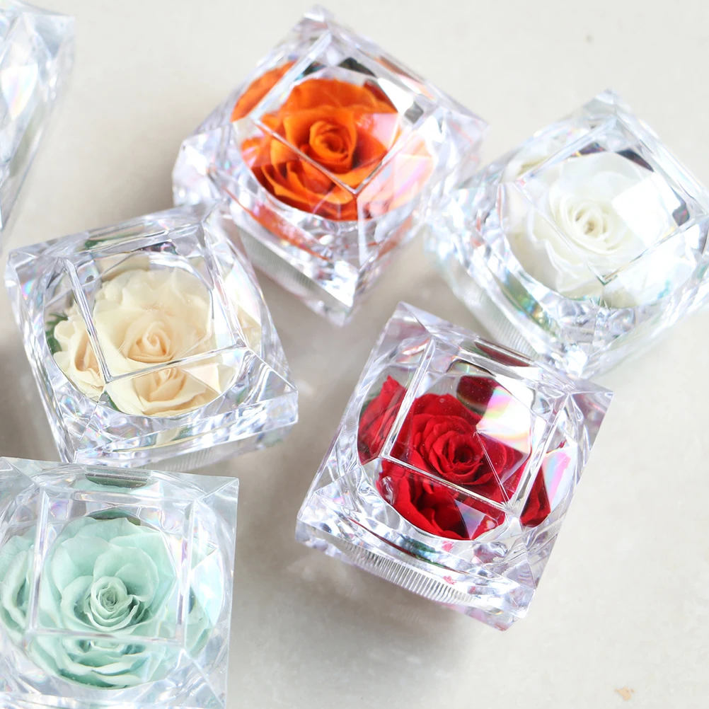 

Drawer Gift Box Anniversary Rose Birthday Gifts Handheld Never Withered Echte Konservierte for Sisters Preserved Flower