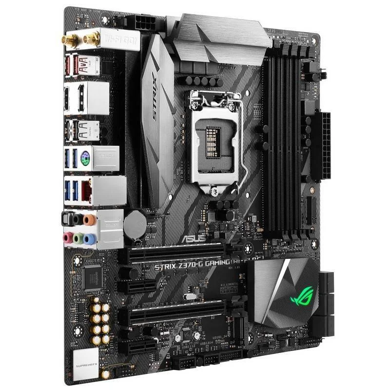 PARA ASUS ROG STRIX Z370-G GAMING (WI-FI AC) Placa-mãe Intel Z370 LGA1151 DDR4 mATX