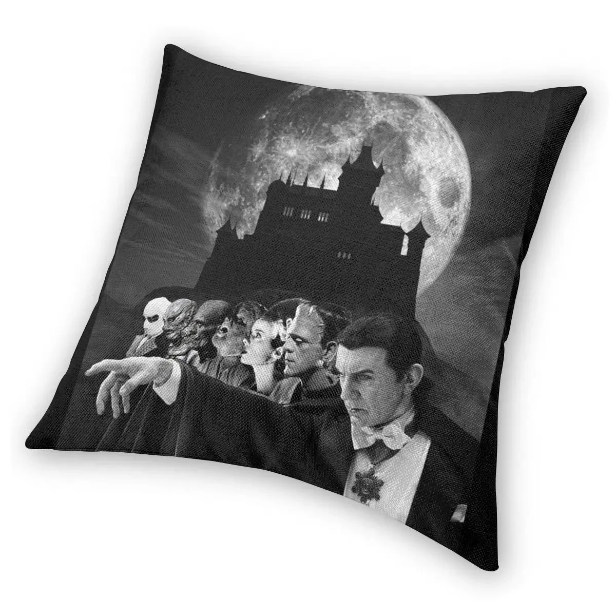 Classic Universal Horror Monsters federa stampa fodera per cuscino in poliestere fodera per cuscino decorativo Dracula 45*45cm