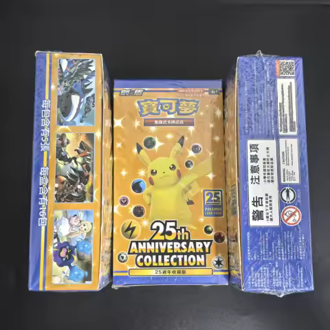 1Box Pokemon Card Game Sword &amp; Shield Expansion Pack 25th Anniversary Collection Booster Box Enclosed Children Christmas Gift