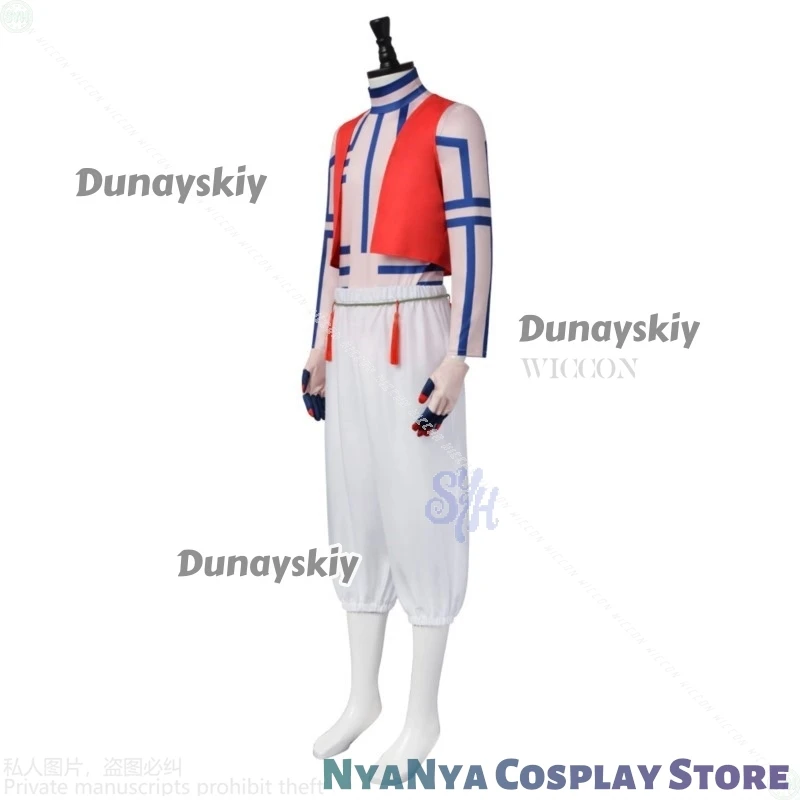 Película Demon Cosplay Infinity Anime Castle Hakuji Akaaza Ü Uniforme Mono Sexy Chaleco Rosa Accesorios Ojos Peluca Conjunto Halloween
