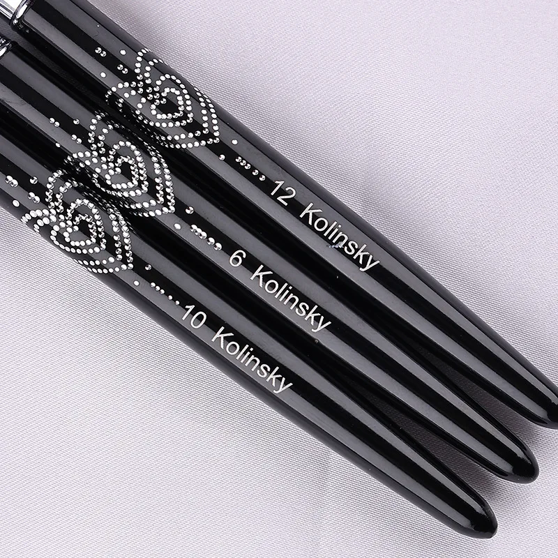 1 قطعة فرشاة أظافر أكريليك كولينسكي لفرش أظافر مسحوق الأكريليك مقاس 6/8/10/12/14/16/18/20/22 #4