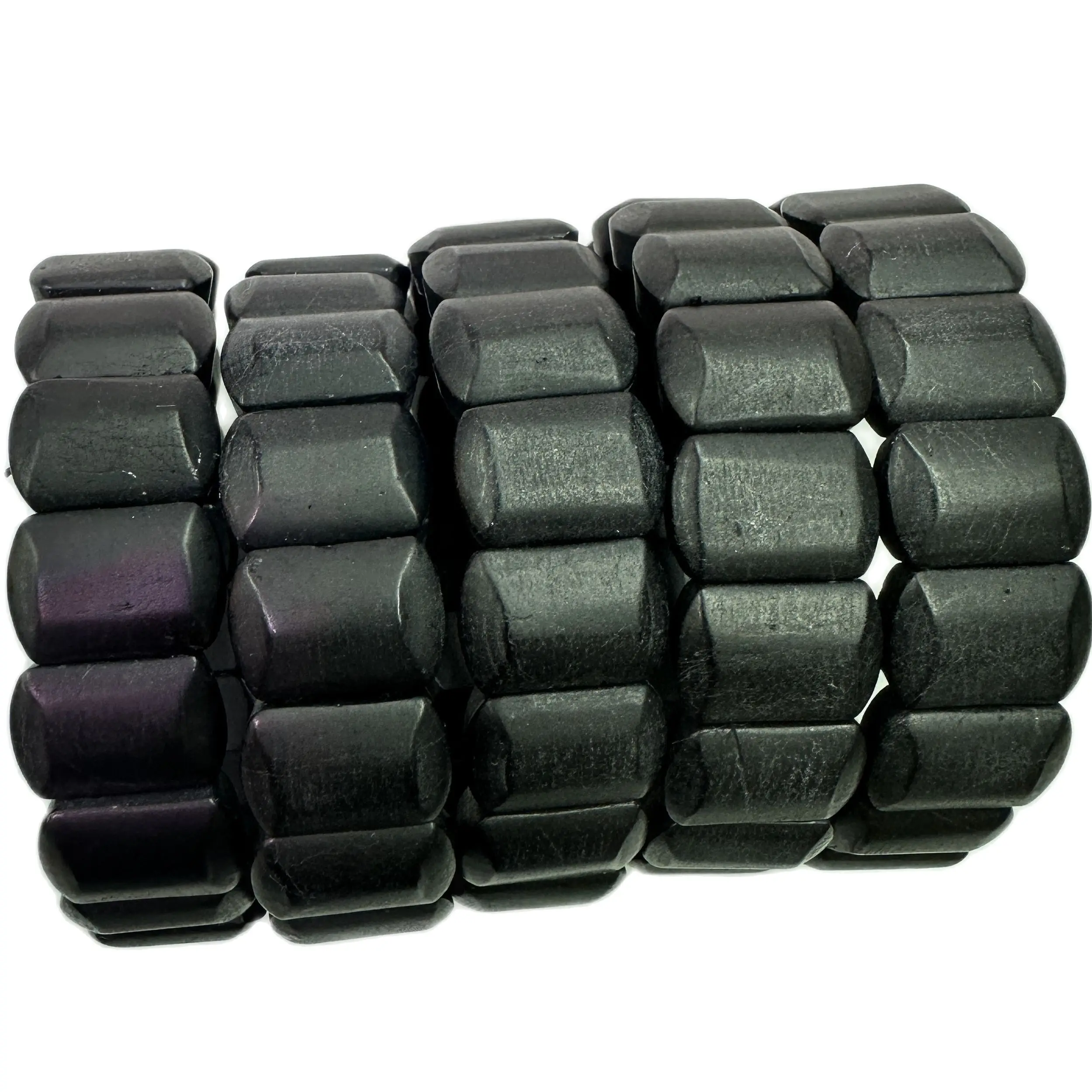 AAA Matte Black Tourmaline Stone Beads Bracelet Natural Energy Stone Bangle Gemstone Bracelet For Woman For Gift Wholesale ! 2