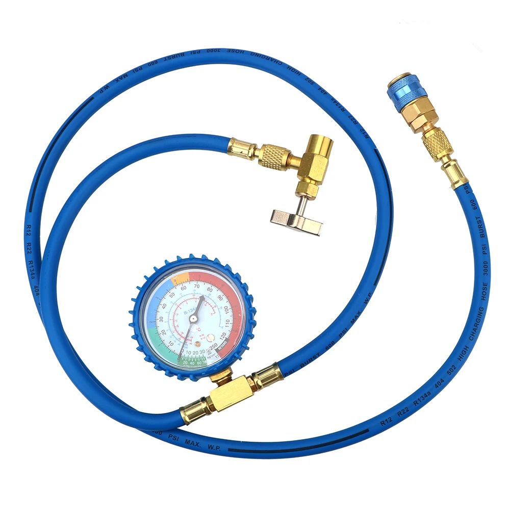 Reparing Tools Pressure Gauge Measuring Kit R134A Car Air Conditioning Refrigerant Recharge Hose Car Accessories