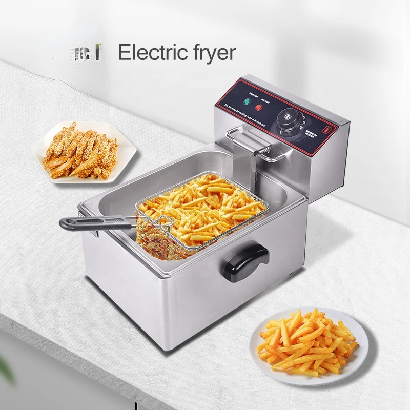 New arrival Multifunctional French Fries Machine for Hotel Restaurant Use CE Approval Electric Deep Fryer 2.8kw 110v 220v