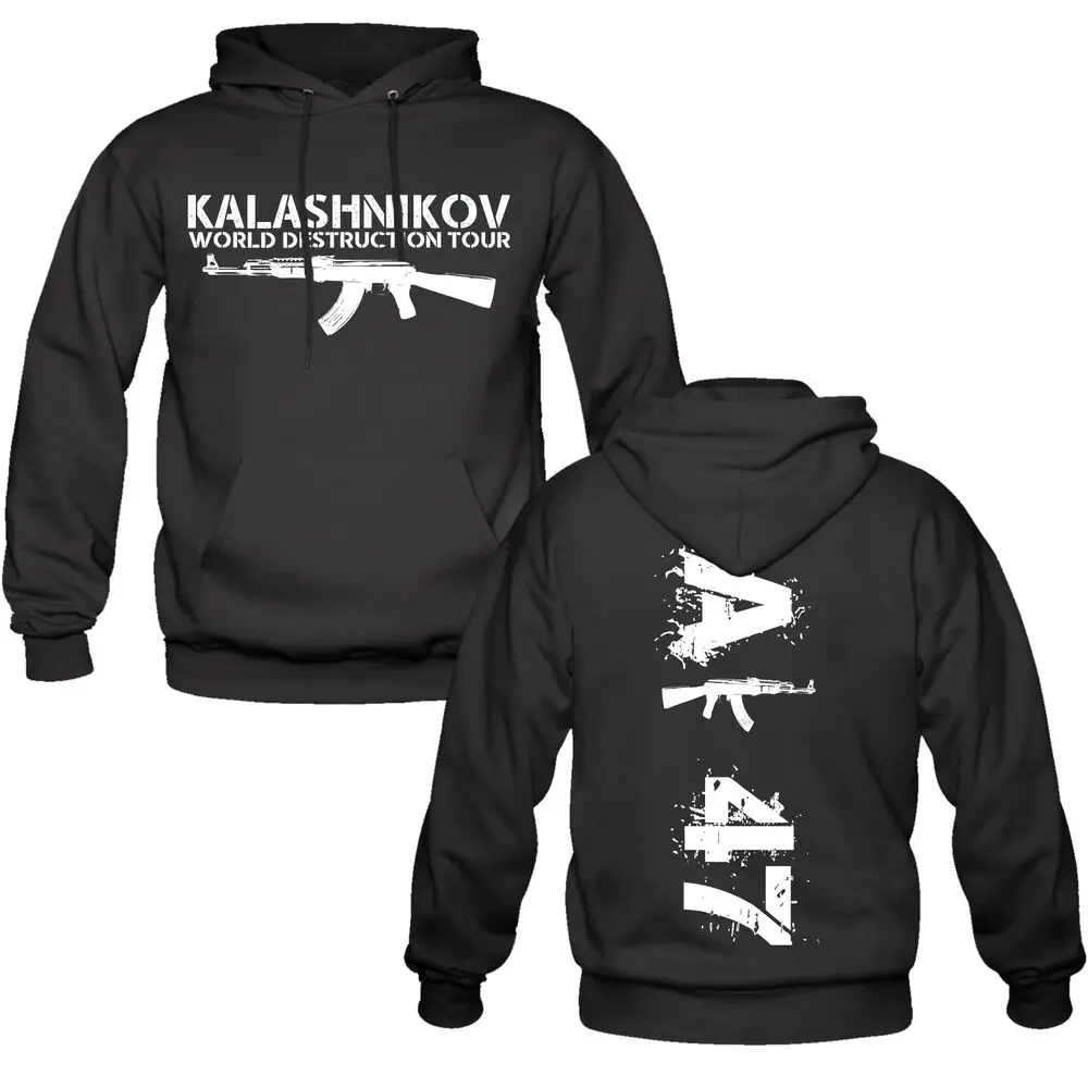 

Russia AK-47 Weapons Military Revolution Molotov Kalashnikov Men Hoodie Casual Cotton Autumn and Winter Sweatshirts