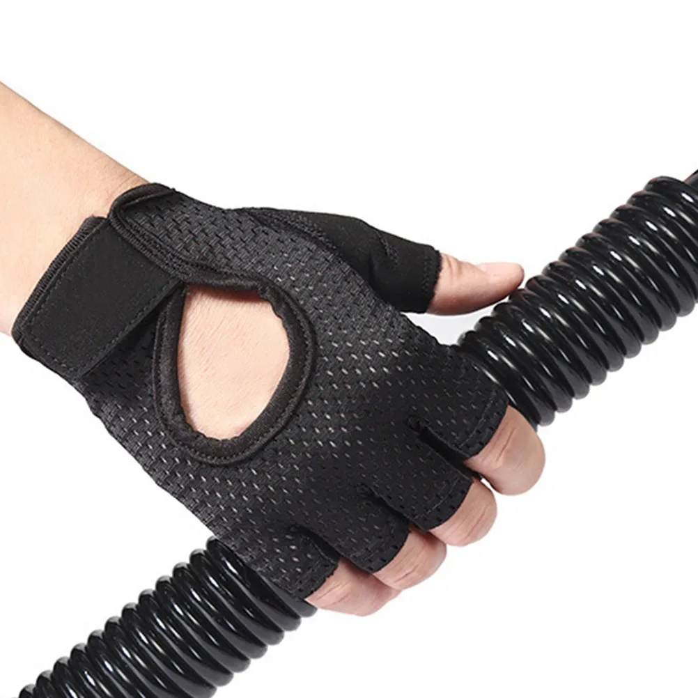 

Breathable Workout Gloves for Men Women Gym Black Training Exercise Weight Lifting Grip Moisture Wicking Non Slip Half Finger