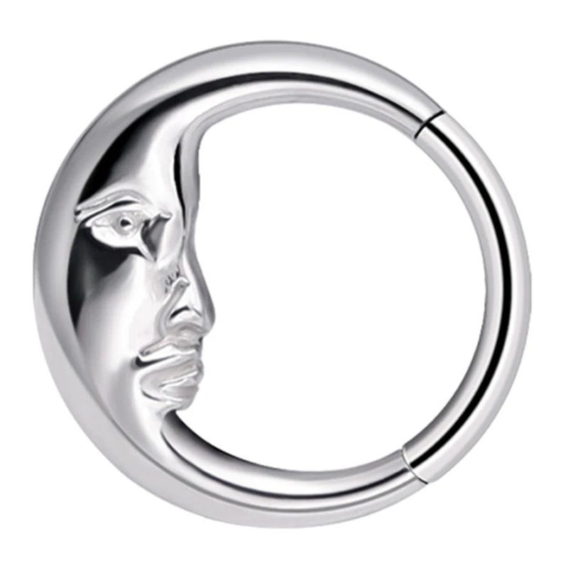 Moon Shaped Nose Hoop Jewelry Ornament Dainty Nose Rings Adornment