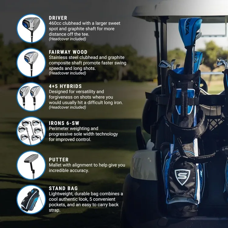 Golf Men's Strata Ultimate Complete Golf Set (16-Piece, Right Hand, Steel)