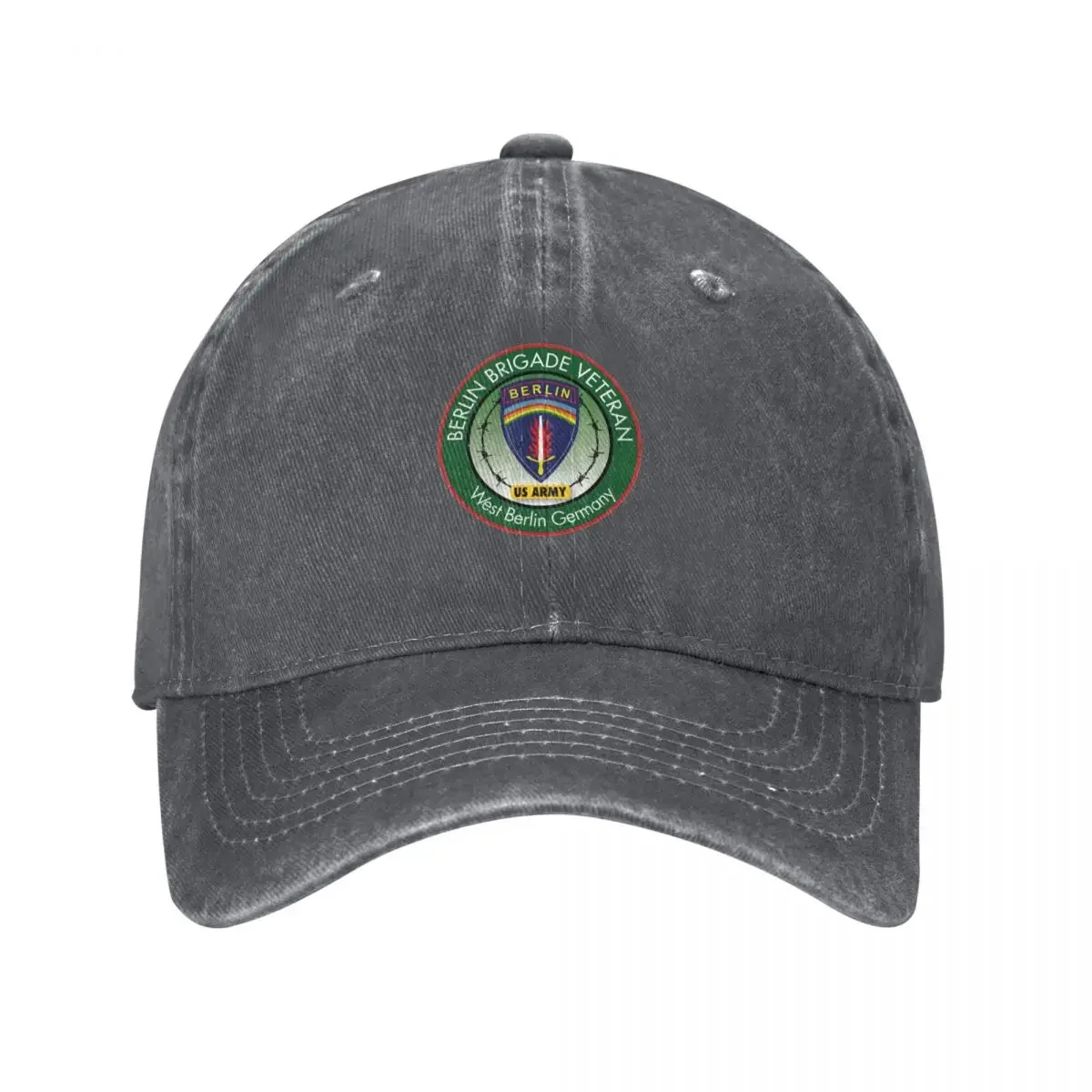 

Berlin Brigade Veteran Logo Baseball Cap Bobble Hat Rave Snap Back Hat Luxury man cap Women's Golf Clothing Men's