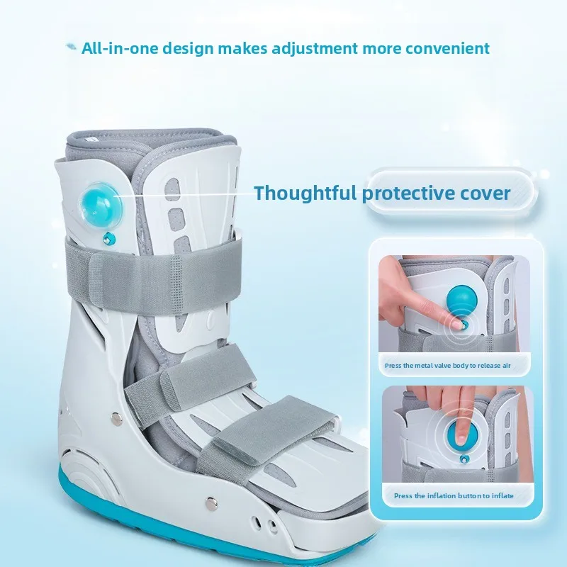 

‌Inflatable Walking Boot for Ankle Fractures - Post-Op Recovery Brace with Air Cushion & Fastening for Easy Walking‌