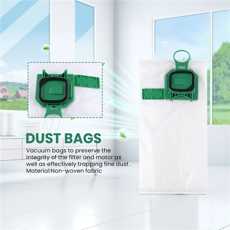 -ABZD لمجموعة حقيبة المكنسة الكهربائية Kobold المتوافقة مع Vorwerk Kobold VK140 VK150