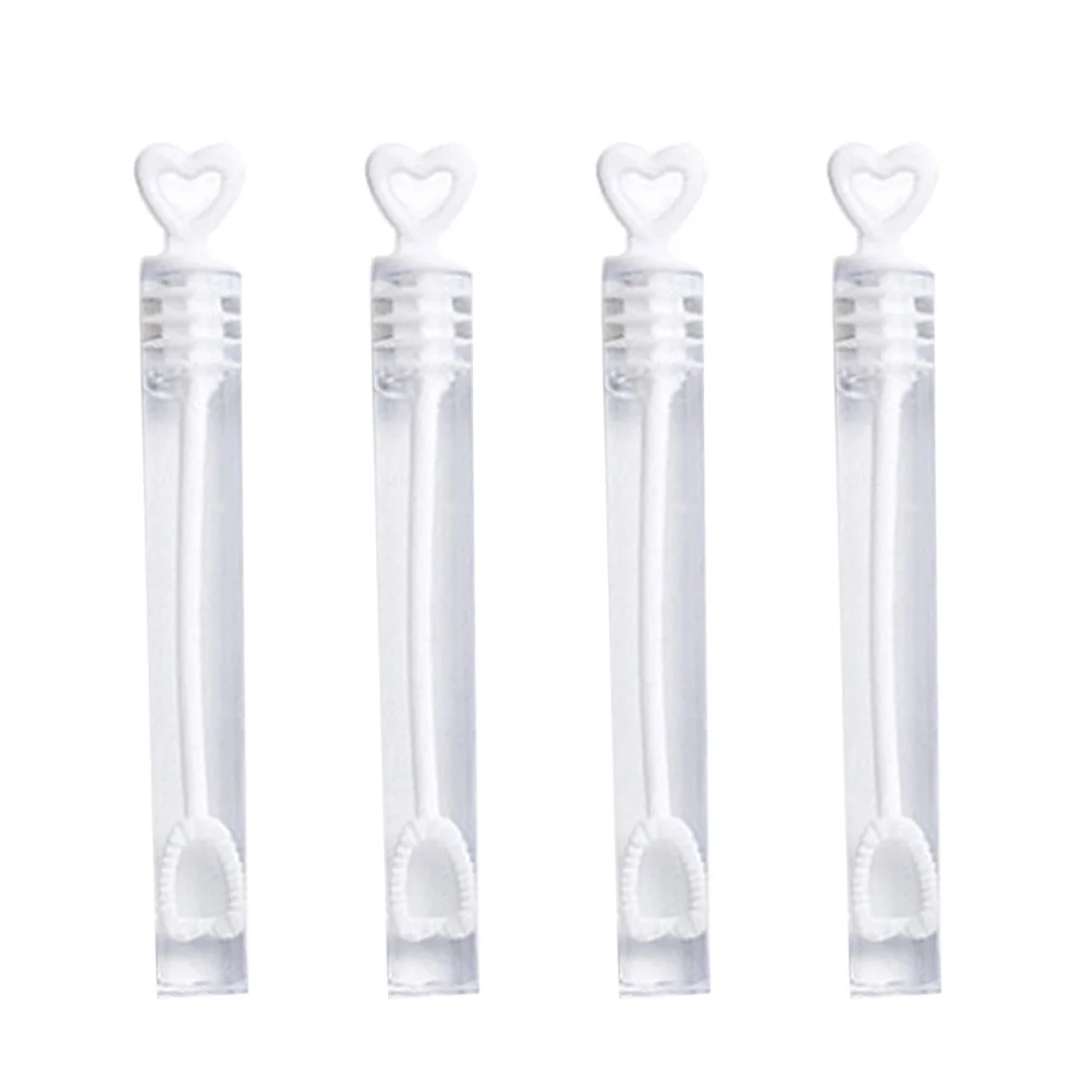 

96pcs Wedding Bubble Wand Heart Tube Bubble Stick Party Favours Table Decoration Party Accessories without Liquid