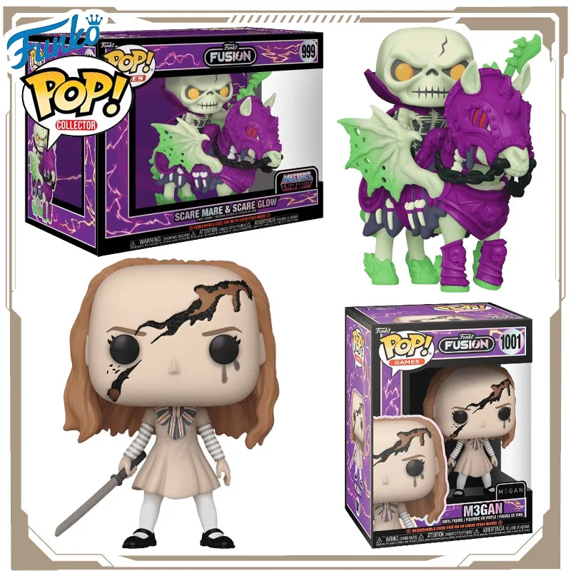 

Funko Pop Original Fusion Giant of The Universe Аниме Фигурка Scare Mare Glow M3GAN Фигурка Игрушки для мальчиков и девочек Детский подарок