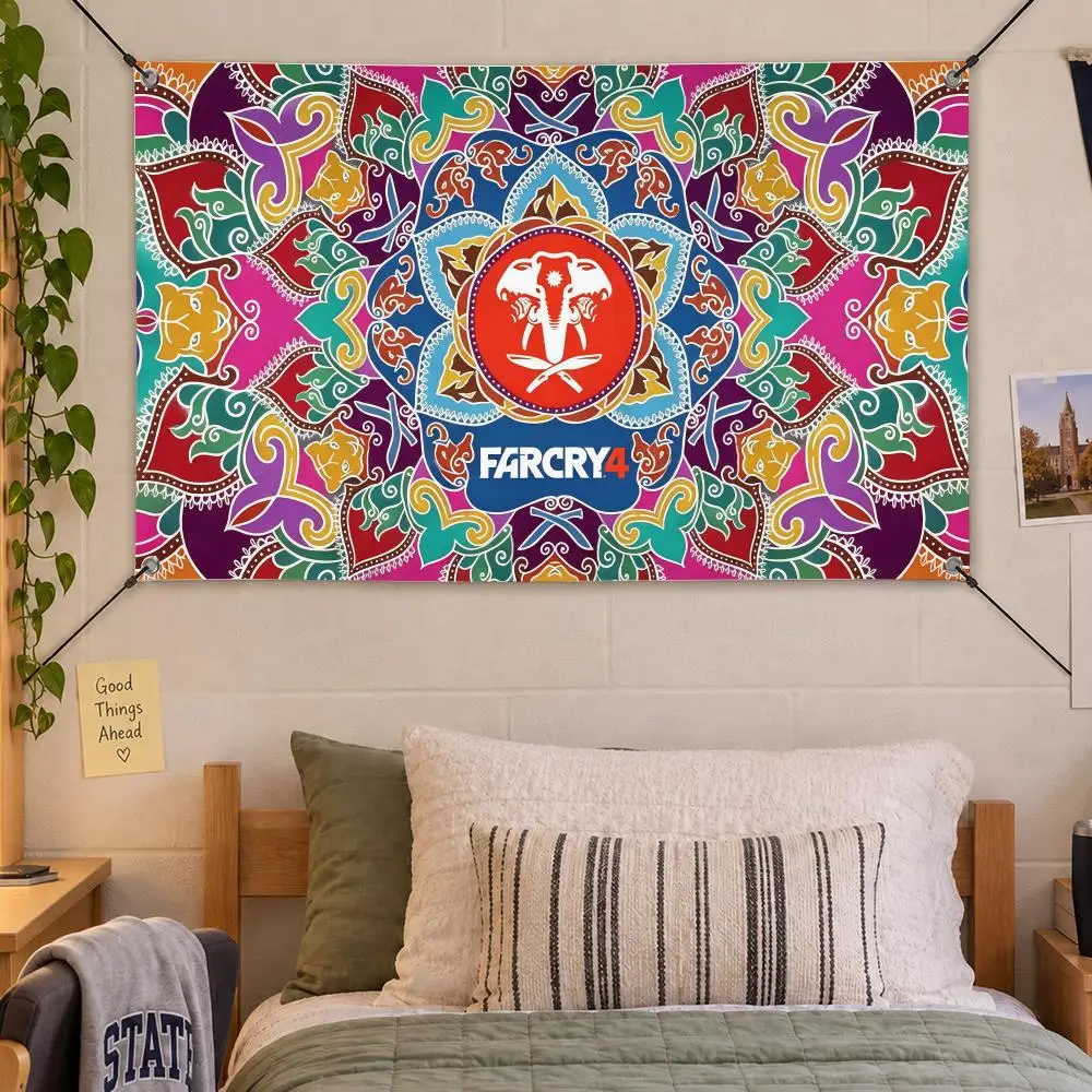 Game Shooter Far Cry Flags Decorative Flag Banner Indoor Bedroom Dorm Gaming Room Wall Party Club Decor Fan Gift