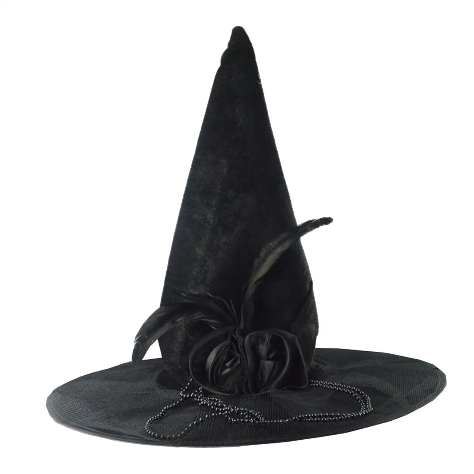 Halloween Witch Hat Wide Brim Witch Hat for Clubs Festivals Party Favor