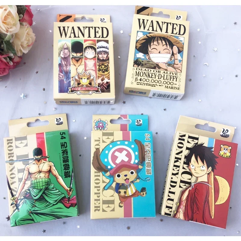 

One Piece Playing Cards All Wanted Roronoa Zoro Luffy Chopper Cards Leisure Entertainment Fun Games Table Games Poker Gift Toys