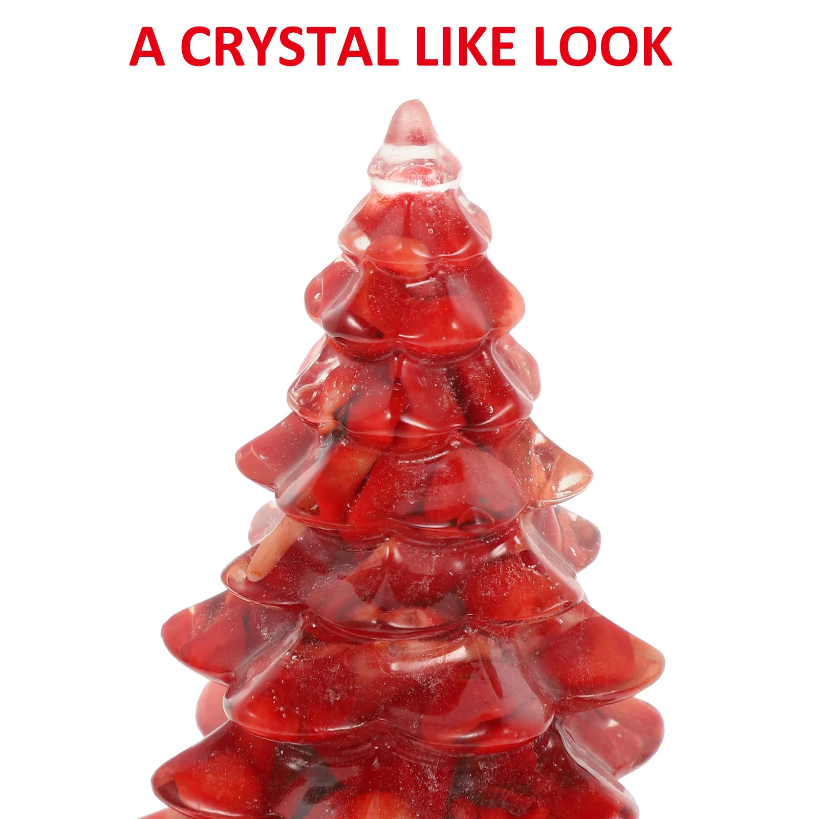 

Mini Resin Christmas Tree Desktop Decor Small Xmas Tabletop Tree Decorative Holiday Village Christmas Party Supplies