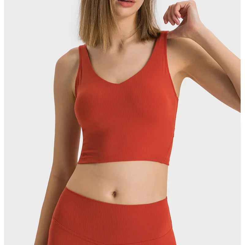 Solid Color Women Sports Bras Gathered Without Steel Ring Running Vest Fitness Front Zipper Sexy Shockproof Underwear
