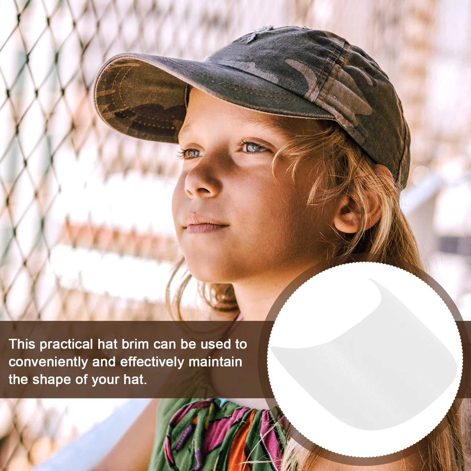 

10Pcs Hat Brim Shaper Plastic Visor Inserts for Baseball Cap Sun Hat Golf Hats Stylish Curved Design Cap Insert