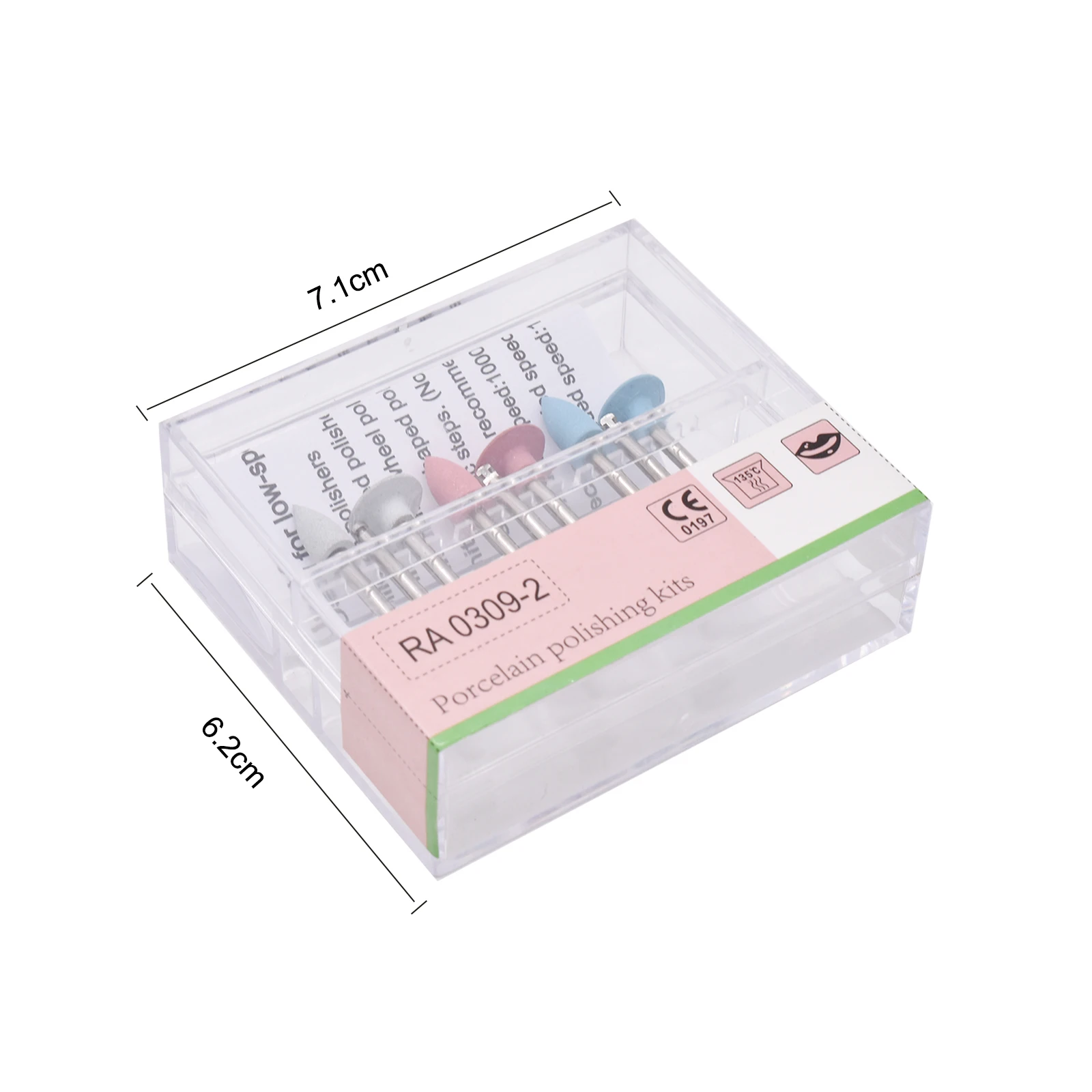 9 teile/schachtel Dental Composite Polieren Kit RA0309-2 für Low-Speed-Handstück Kontra Winkel e0v Harz Schleifen Polieren Zahnmedizin Werkzeug