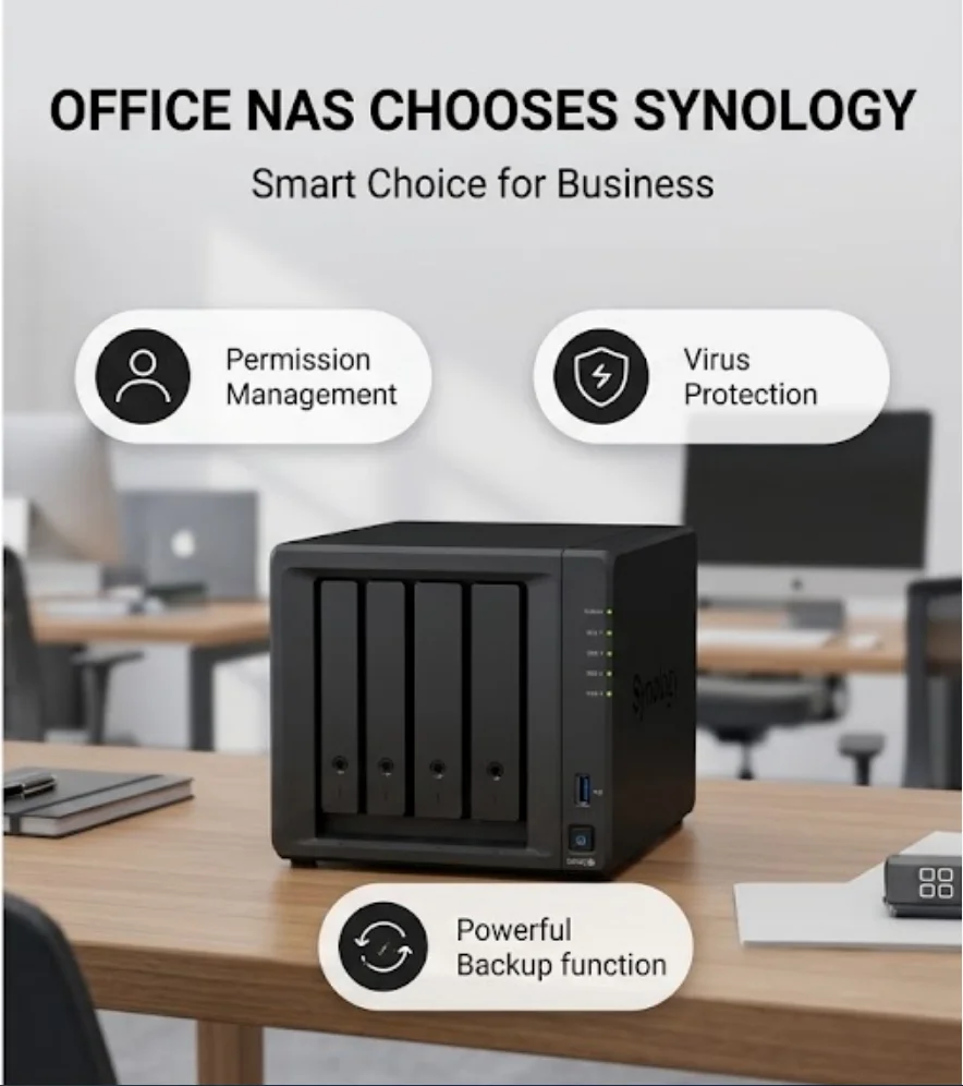 Synology DS923+ 4-Bay NAS Storage Server AMD Ryzen R1600 4GB ECC RAM Dual M.2 NVMe Slots 10GbE Ready DiskStation Enclosure
