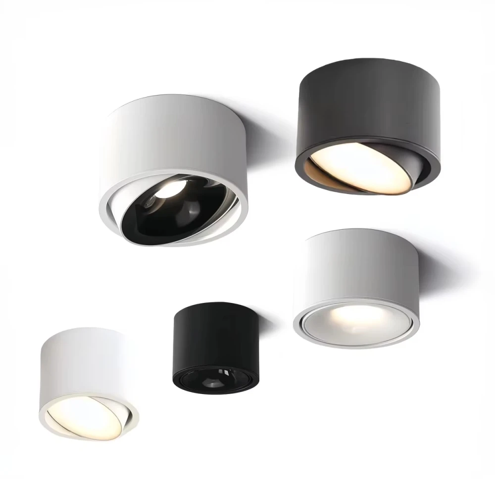 

Adjustable Angle ultra-thin round downlight anti-glare household ceiling light LED spot light living room bedroom lighting