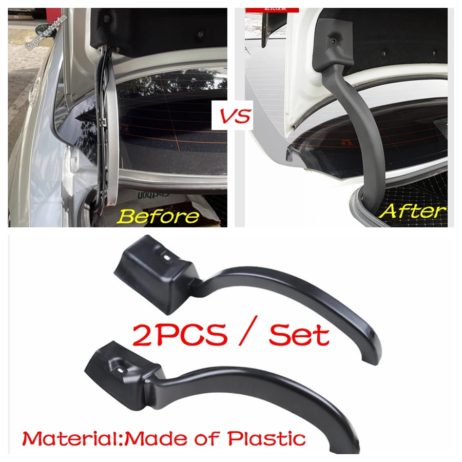 Rear Trunk Hinged Protective Cover Garnish Support Bar Trim 2PCS For Toyota Corolla E210 Sedan 2019 - 2024 Plastic Accessories