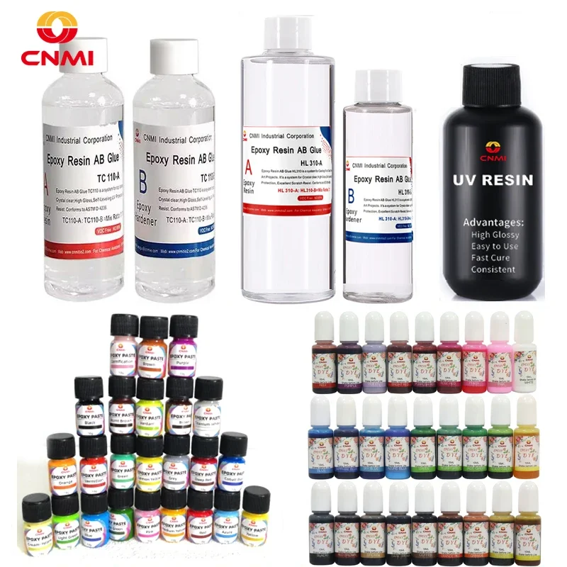 

CNMI Crystal Clear Epoxy Resin Kit Bubbles Free UV Resin Glue Pigment Liquid Dye for Casting Crafts DIY Jewerly Making Tools