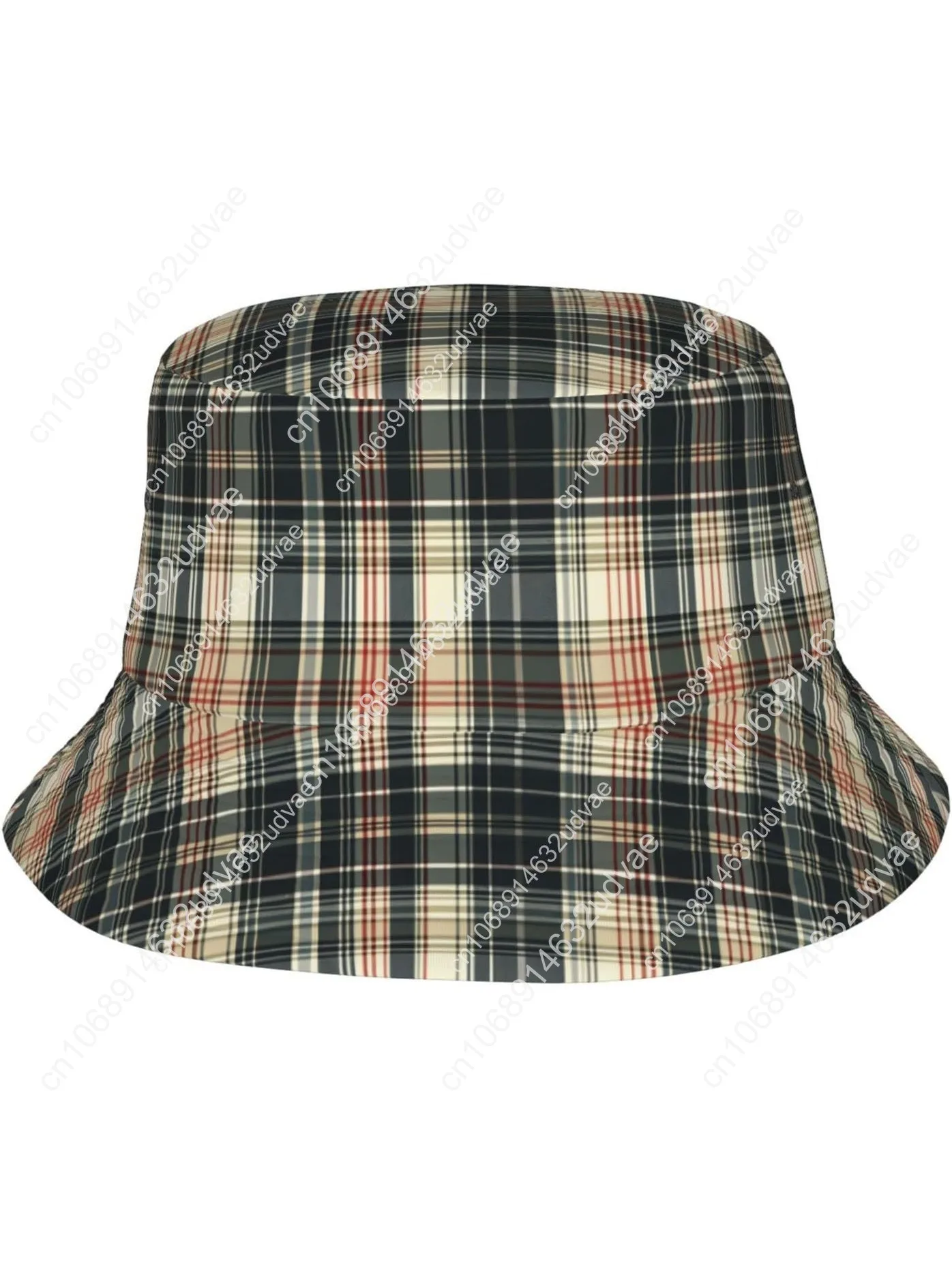 

Vintage Plaid Bucket Hat for Men Women Unisex,Vintage Print Fisherman Cap Summer Travel Beach Sun Hats for Outdoor Headwear