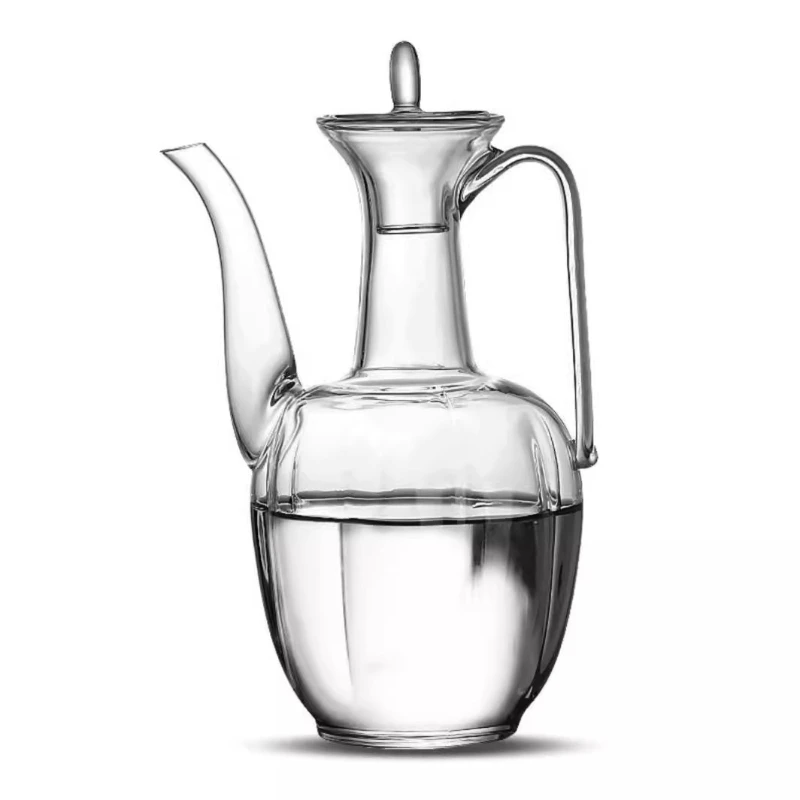 

Glass imitation Song hand-held teapot high borosilicate transparent glass princess pot household large-capacity hospitality