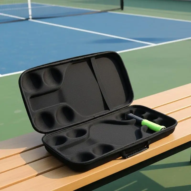 Pickleball Racket Storage Bag Fits 2 Paddles and 4 Balls Portable Lightweight Design for Women Men for Sports and Recreation
