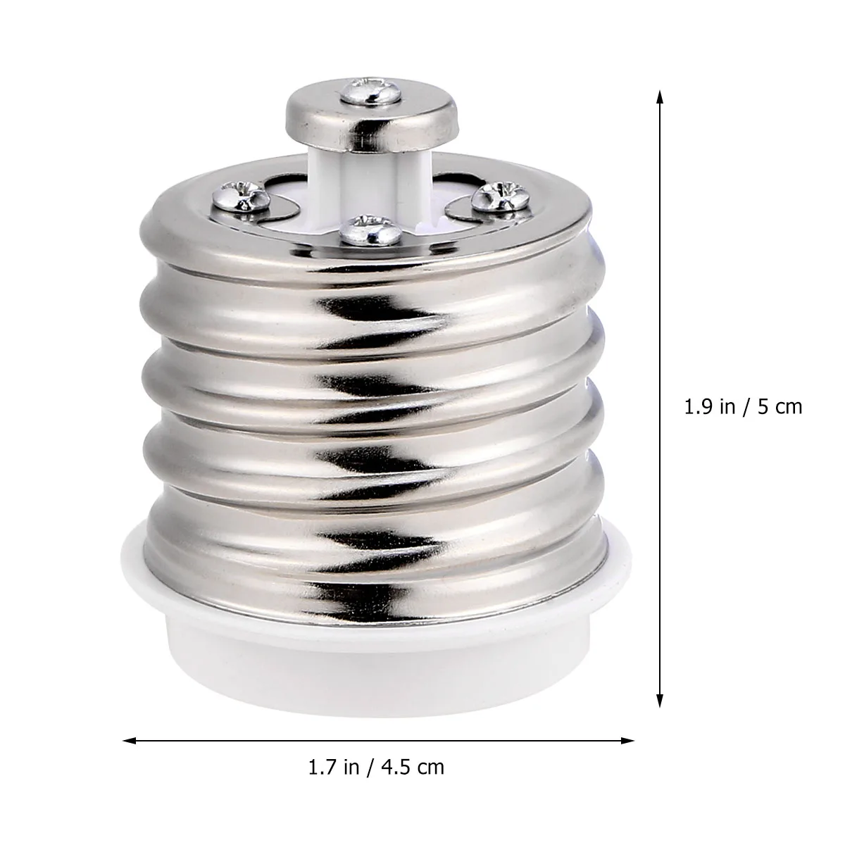 

4 Pcs Lamp Holder Halogen Bulb Socket Adapter LED Light All Voltage Compatible Converter E40 to E27