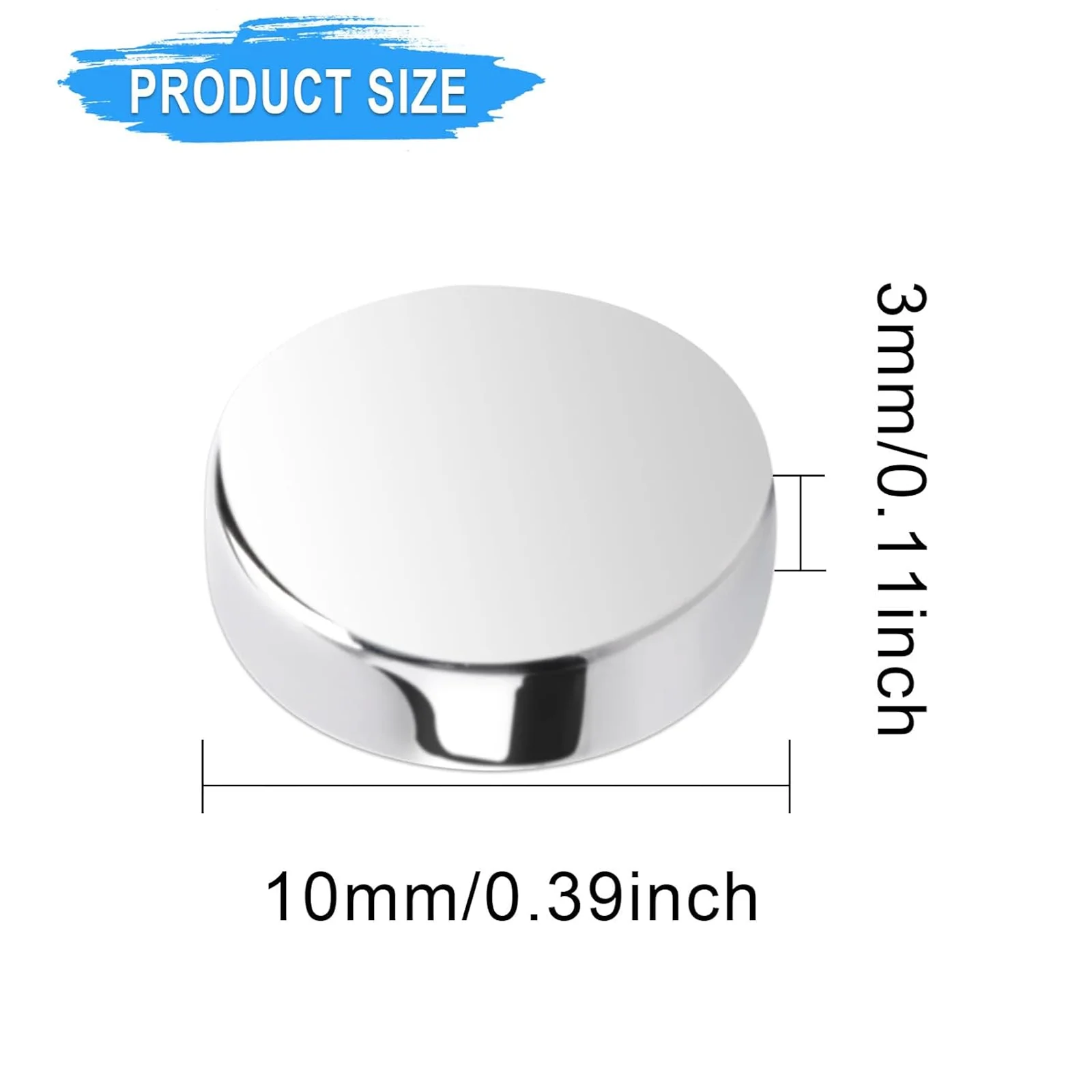 30 Pcs 10x3mm Strong Neodymium Mini Magnets, Rare Earth Magnets Neodymium Magnets N35 NdFeB Round Strong Permanent Magnetic Disc