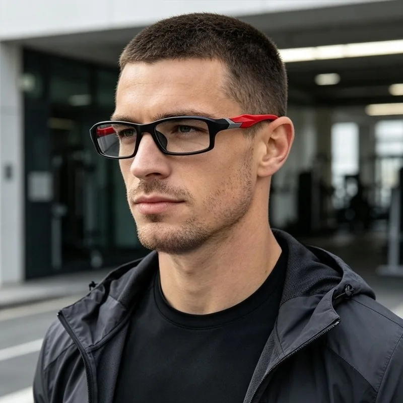 Fashion Small Frame Sport Reading Glasses Anti Blue Light Glasses Prescription Correction Eyewear Red For Men Women +1.0 +1.5 +2