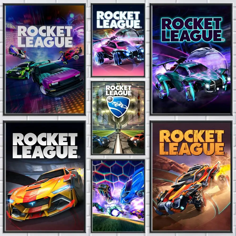 Game R-Rocket L-League Painting Calligraphy Frameless Canvas Poster Wall Art Perfect For Hallway Home Decoration Holiday Gifts