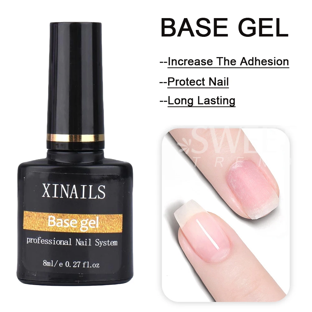 1/3 szt. 8ml Zestaw Żeli Funkcjonalnych do Paznokci z Baza, Lakierem Żelowym i Błyszczącym Top Coat, Matowym Top Coatem do Manicure i Salonu Paznokci