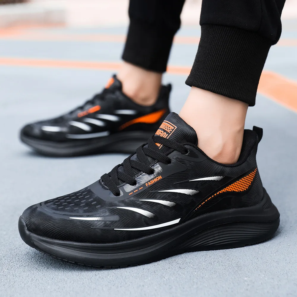

Men's Trendy Sports Shoes Ultra-Light Soft-Sole Running Sneakers Large-Sized Casual Spring Autumn Fashion Cold Adhesive