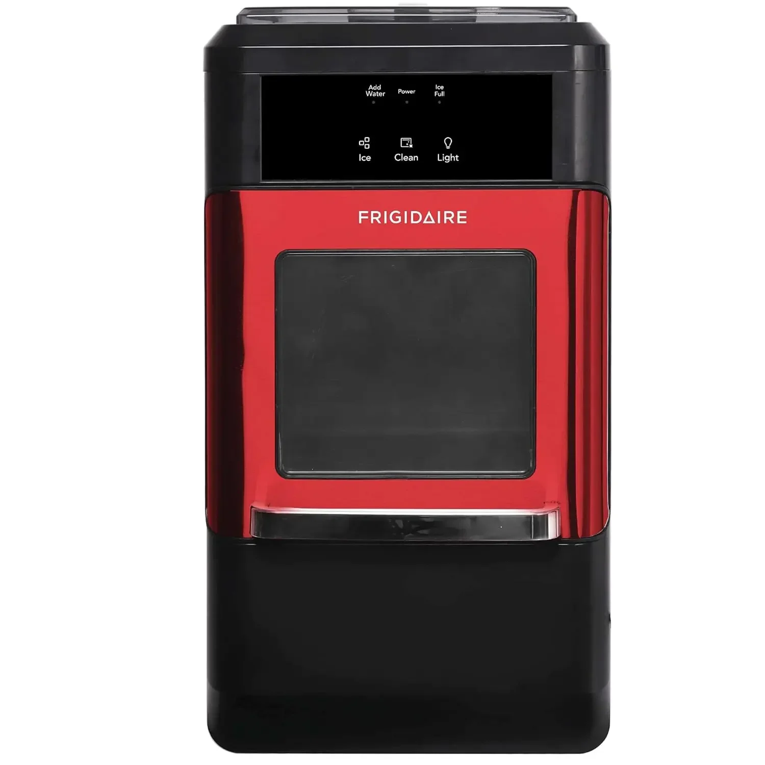 FRIGIDAIRE-Countertop Crunchy Chewable Nugget Ice Maker, Red Stainless, 44lbs per Day, EFIC237-SSRED EFIC237