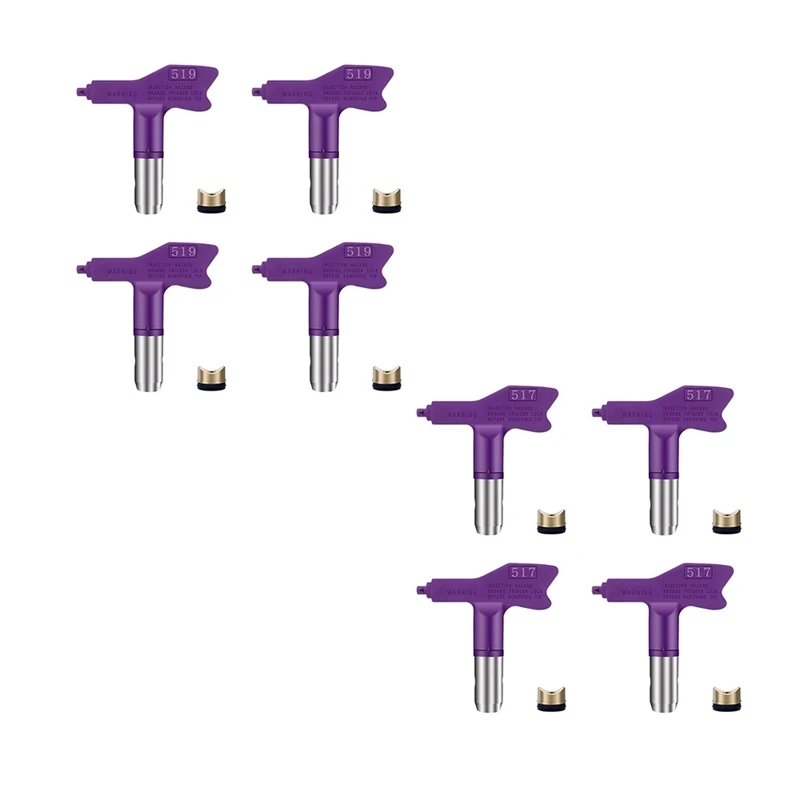 

HOT-4 Pieces Reversible Sprayer Tips Airless Paint Spray Nozzle Tips Airless Paint Spraying Machine Parts