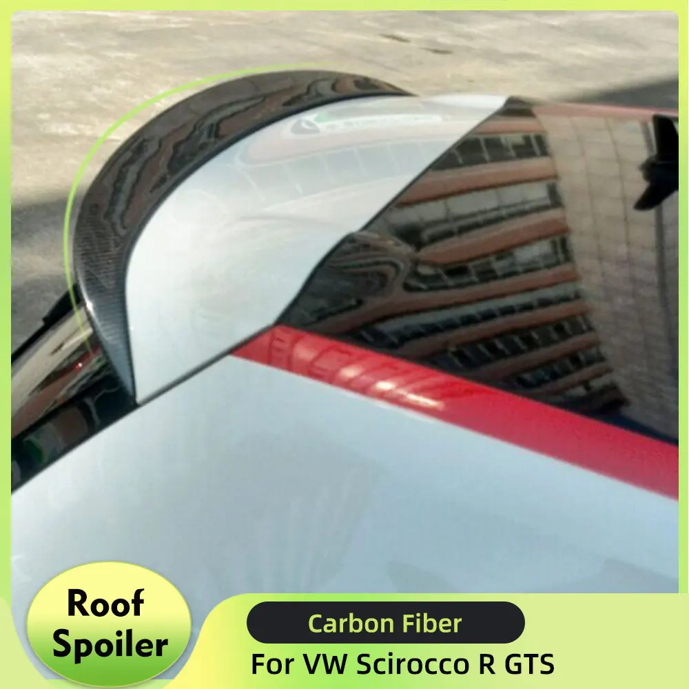 

Rear Roof Spoiler Wing Lip for Volkswagen VW Scirocco R 2009-2013 for GTS 2013-2014 Non Standard Carbon Fiber / FRP Unpainted