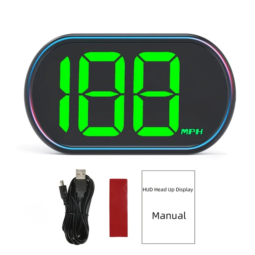 

KMH/MPH GPS Car Digital Speedometer Plug&Play Universal HUD Car Head Up Display Portable Versatile Compatibility