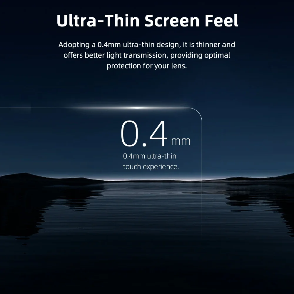 BRDRC película templada para DJI Osmo Action 5 Pro Camea cubierta de pantalla completa cubierta protectora HD accesorio de película resistente a los arañazos