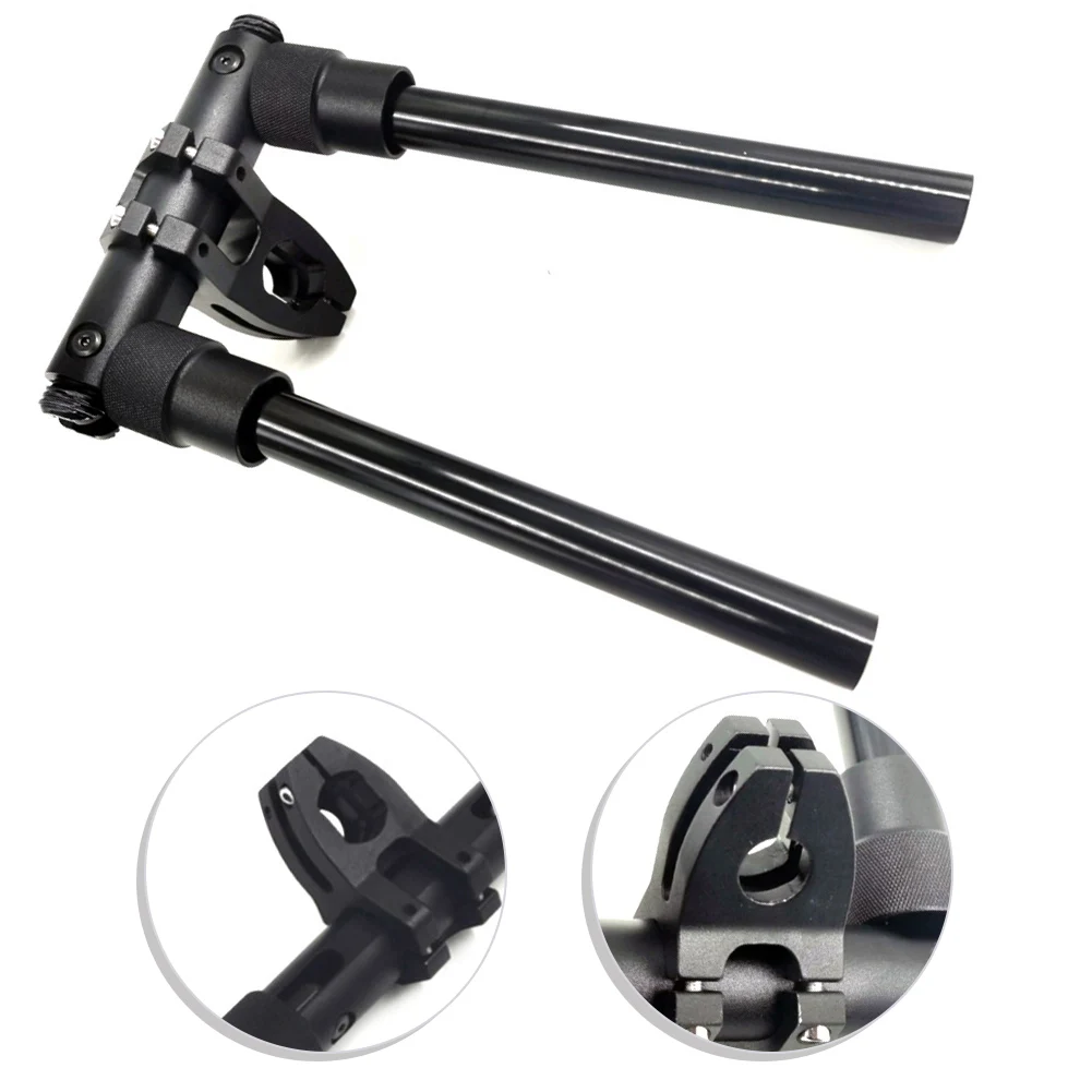 For For Kugoo Electric Scooter Folding Handlebars T Bar Aluminum Alloy Replacement For Stem Black Steering Column Parts Accessor